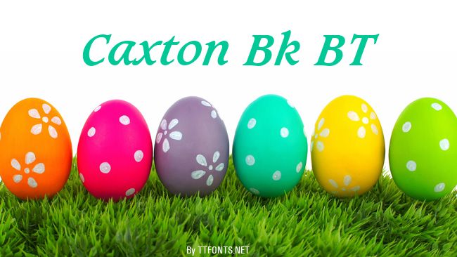 Caxton Bk BT example
